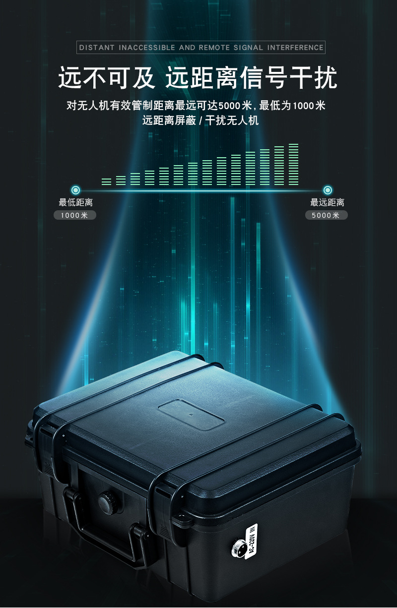 無人機反制箱信號屏蔽器信號干擾圖